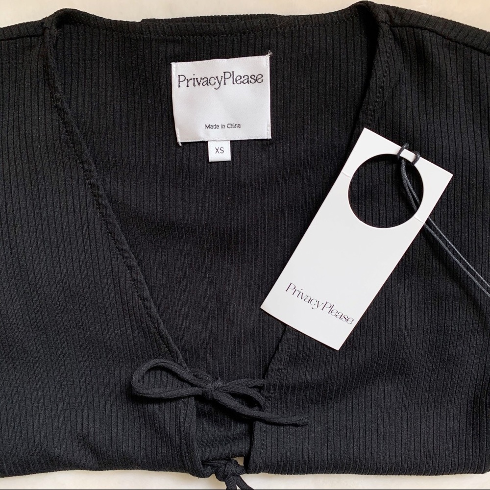 Privacy Please Xenia Bodysuit Black Size XS NWT - Picture 12 of 16